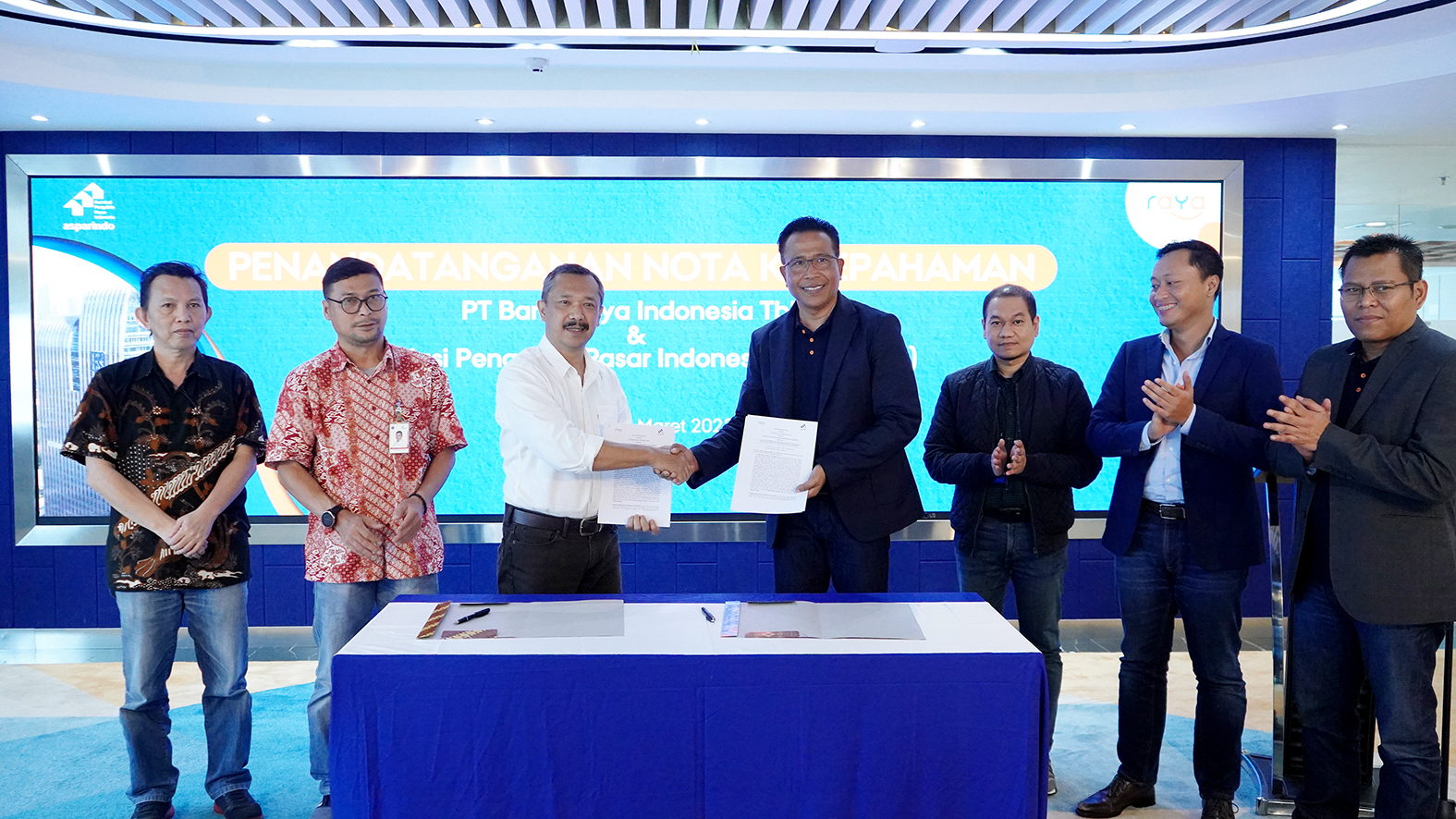 Bank Raya Berkolaborasi dengan Asosiasi Pengelola Pasar Indonesia  Dorong Digitalisasi Transaksi Pedagang Pasar