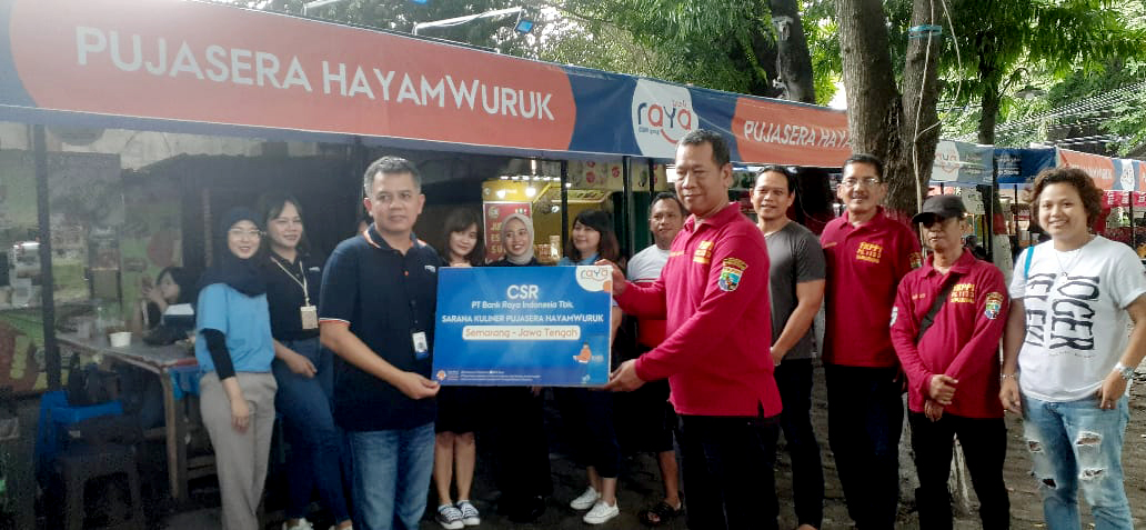 Bank Raya Dukung Pelaku Usaha Komunitas Pujasera Semarang Tingkatkan Penjualan Usaha