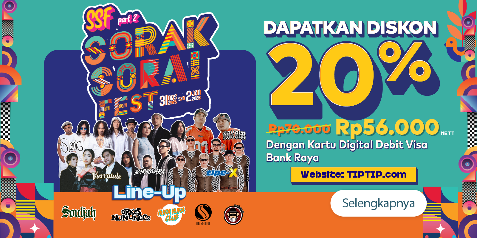 Tiket SSF Diskon 20%