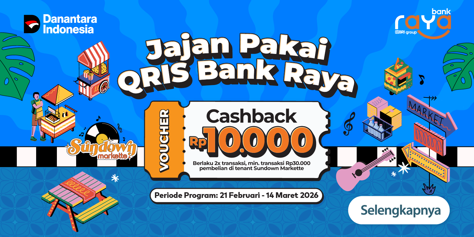 Ngabuburit Berlimpah Hadiah di Sundown Markette